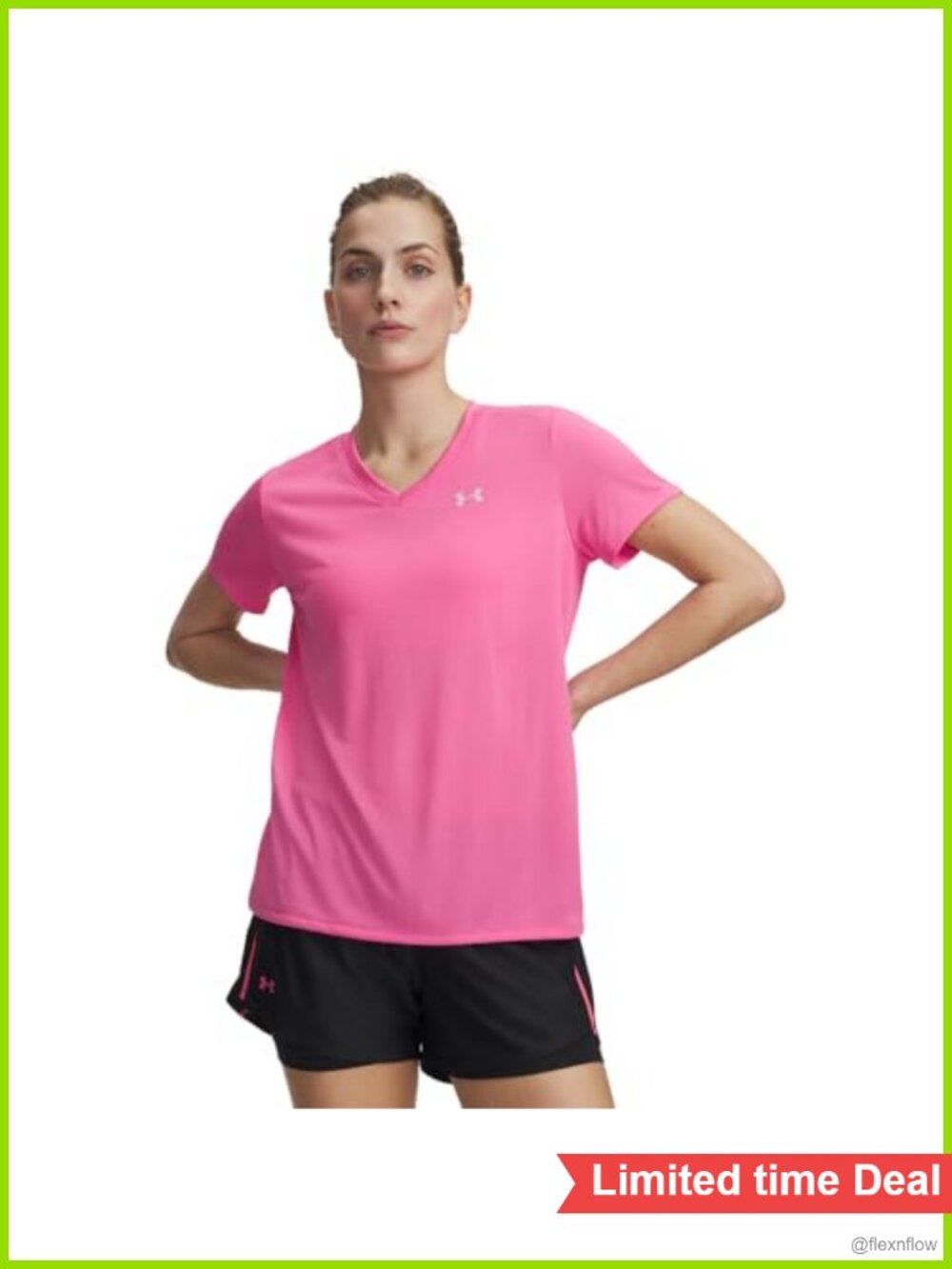 Under Armour Tech Short Sleeve V-Neck Women's Athletic T-Shirt (Recycled